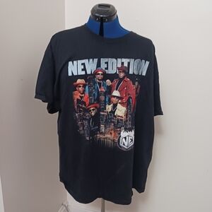 New Edition Concert Tshirt Black 2XL Cotton Unisex